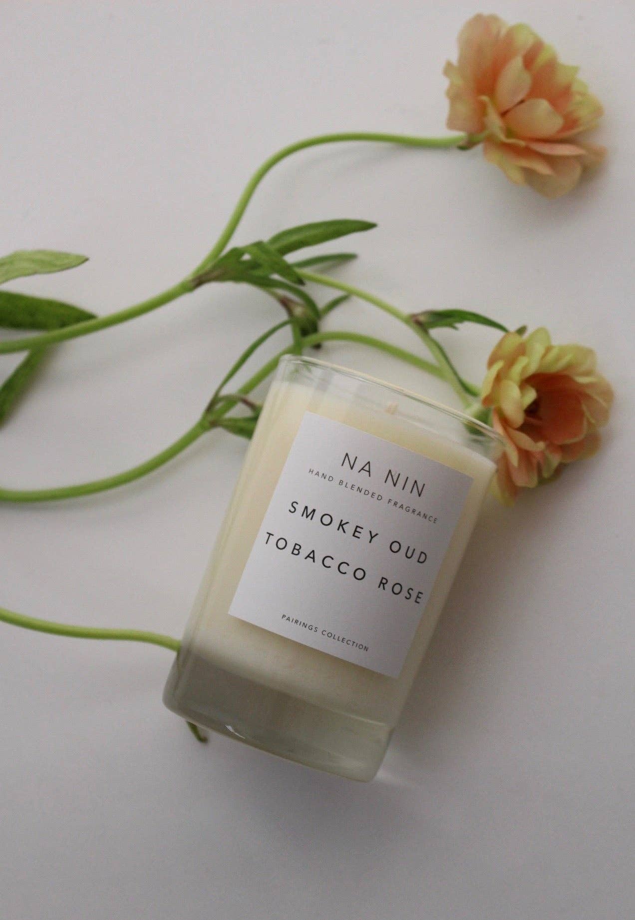 Na Nin - Wholesale Jar/Filled Candle - Smokey Oud & Tobacco Rose Candle / Available in Multiple Sizes0