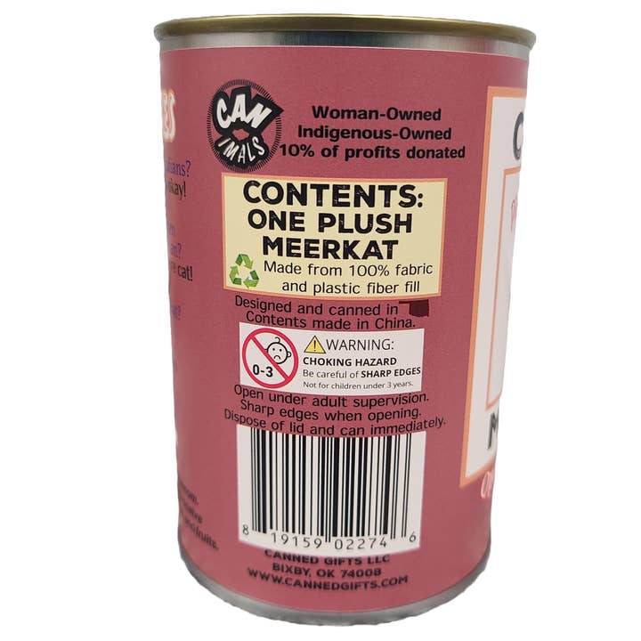 Canned Gifts - Wholesale Stuffed/Plush Toy - Kids & Baby - Pip the Canned Meerkat Stuffed Animal Plush w/Funny Jokes5