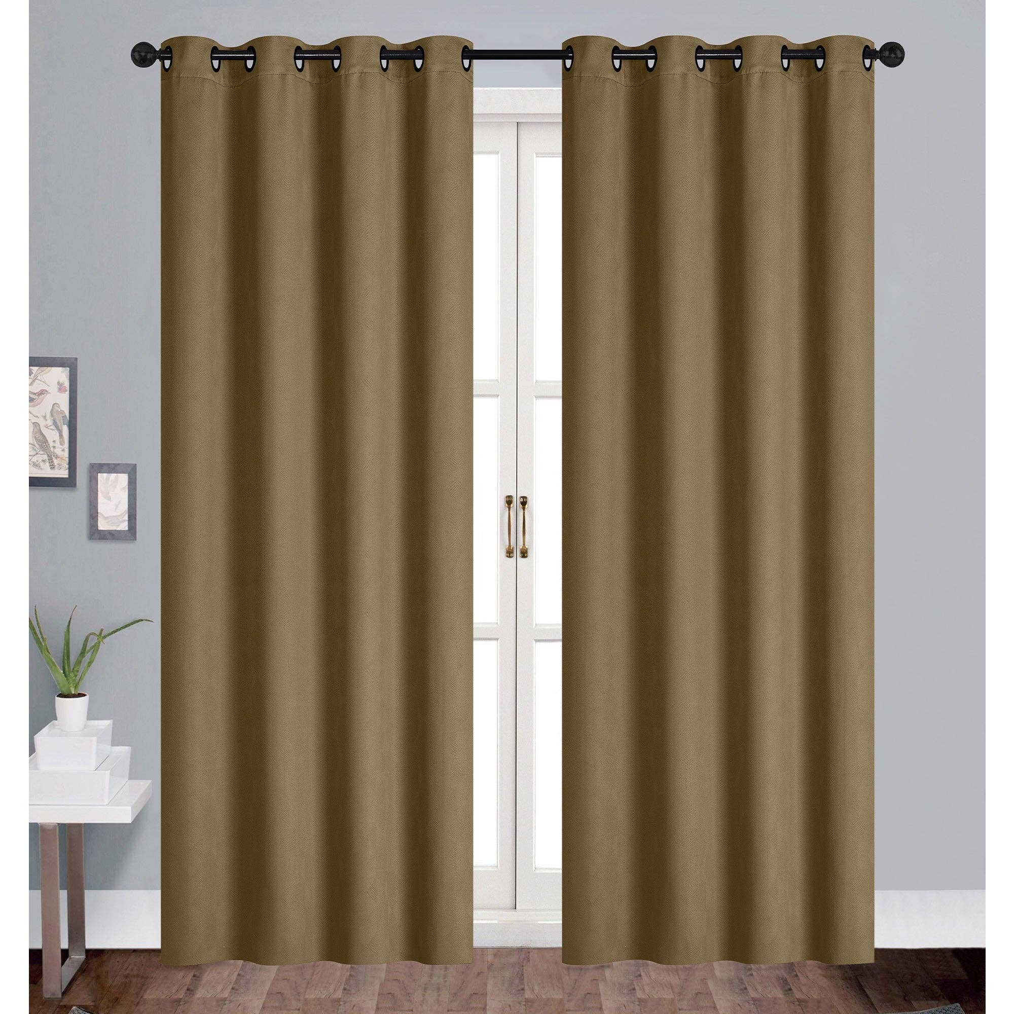 ShopBobbys - Vendita all'ingrosso Tende - Pannello per finestra oscurante con occhielli Jones Embossed Geo, 54x84 pollici5