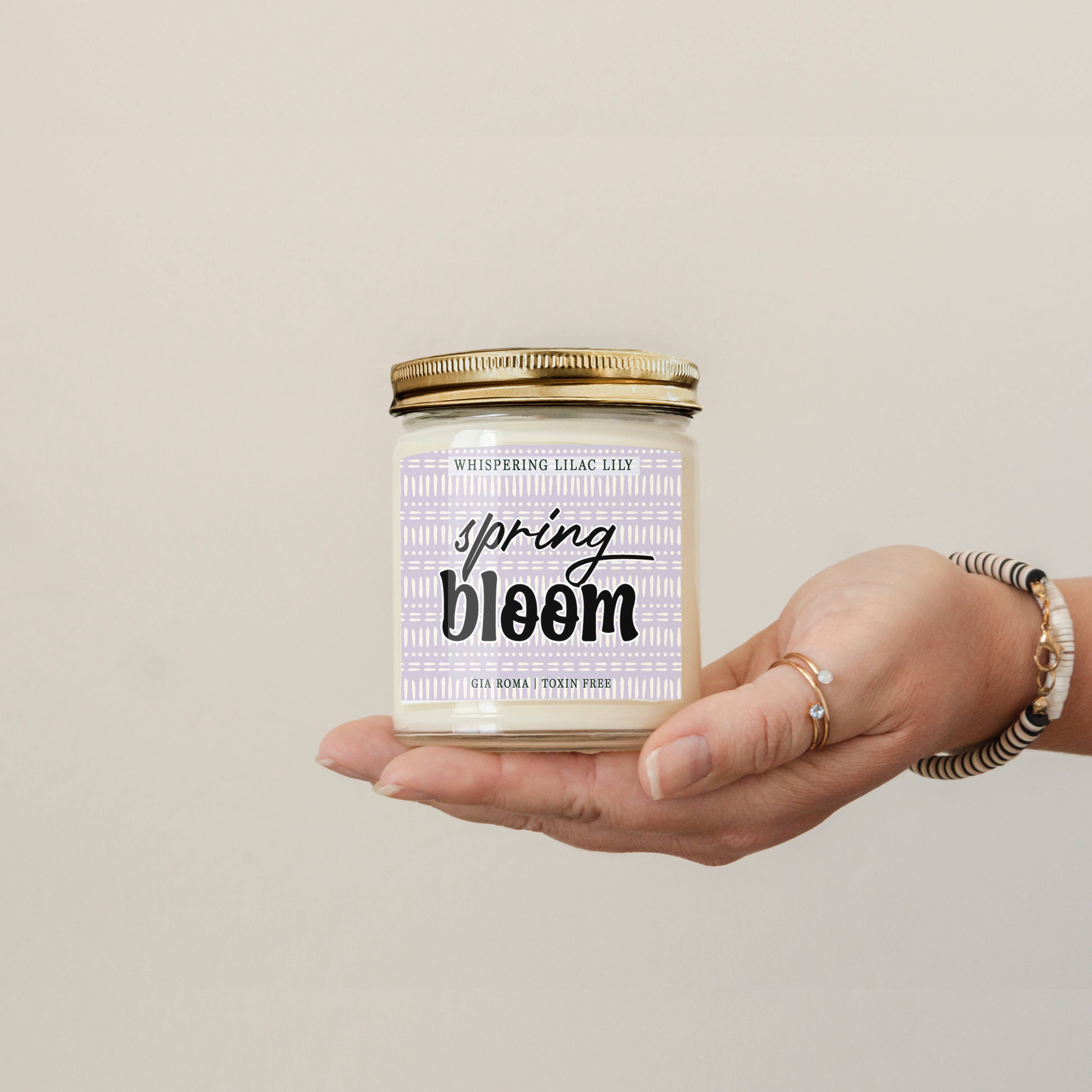 Gia Roma - Vendita all'ingrosso Candela in vasetto - Candele pasquali retrò con graziosi barattoli profumati alla soia primaverile11