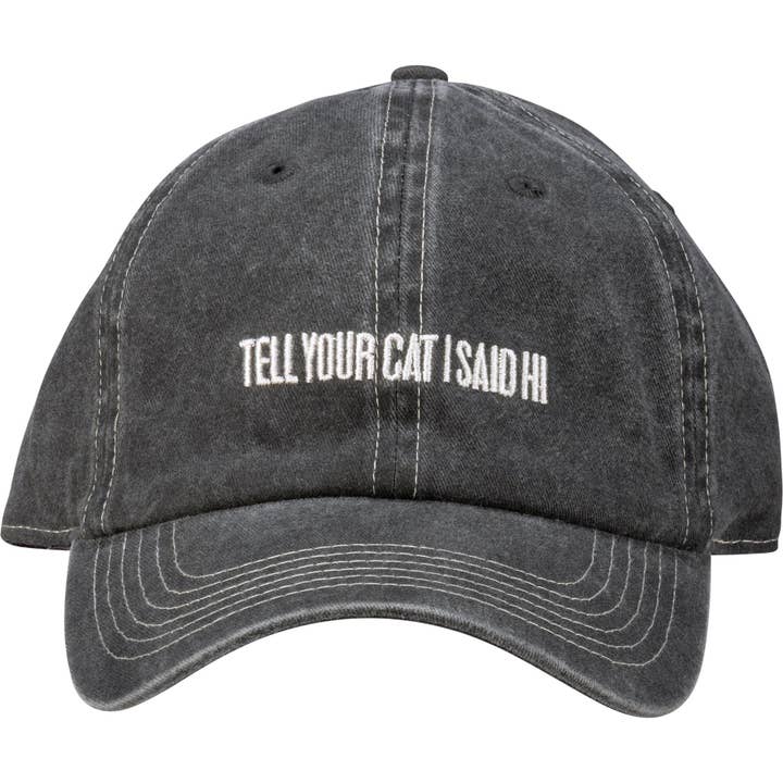 Primitives by Kathy - Wholesale Baseball Cap - Unisex - Tell Your Cat I Said Hi Baseball Cap