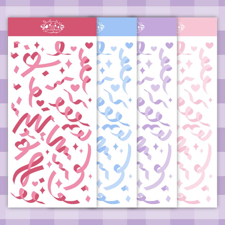 Glitterkonfetti Vinylklistermärkesark Paket för wholesale av ariichan.shop