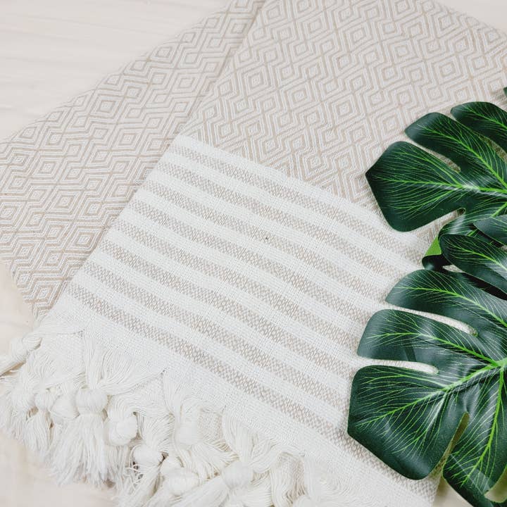 EBRU Home - Wholesale Beach towel - Turkish Towel set, Sand free Towel or Throw blanket,Handloom7