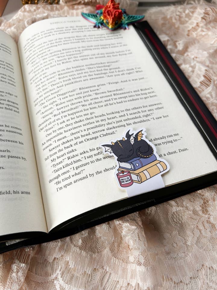 Book Dragon Magnetic Bookmark for wholesale by The Bookish Bird Co.