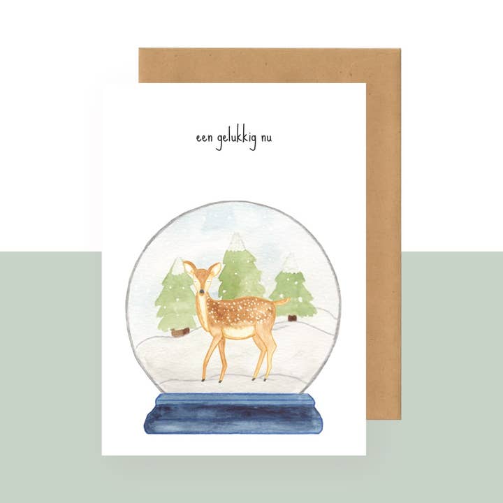 Postkarte - gelukkig nu für den Großhandel von Studio Bertha