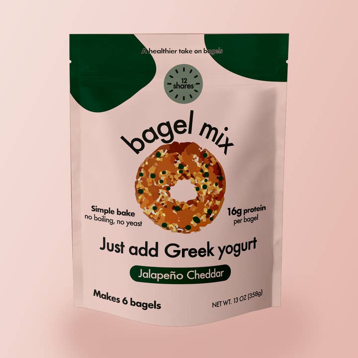 Jalapeño Cheddar Bagel Mix - JUST ADD GREEK YOGURT (6) for wholesale by 12shares