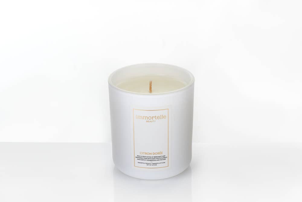 Immortelle Beauty - Vente Bougie en bocal - Bougie classique Santal Rosé0