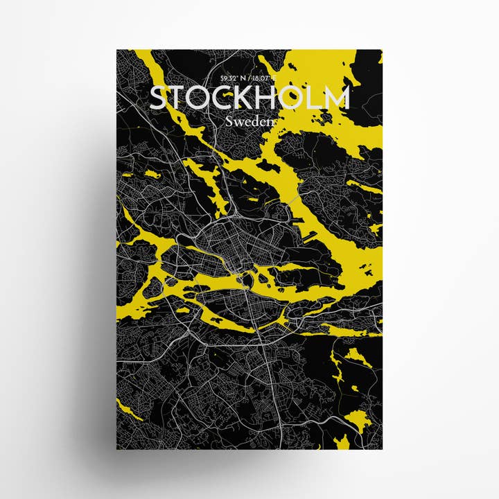 Stockholm Bykort Plakat for engroshandel hos OurPoster.com