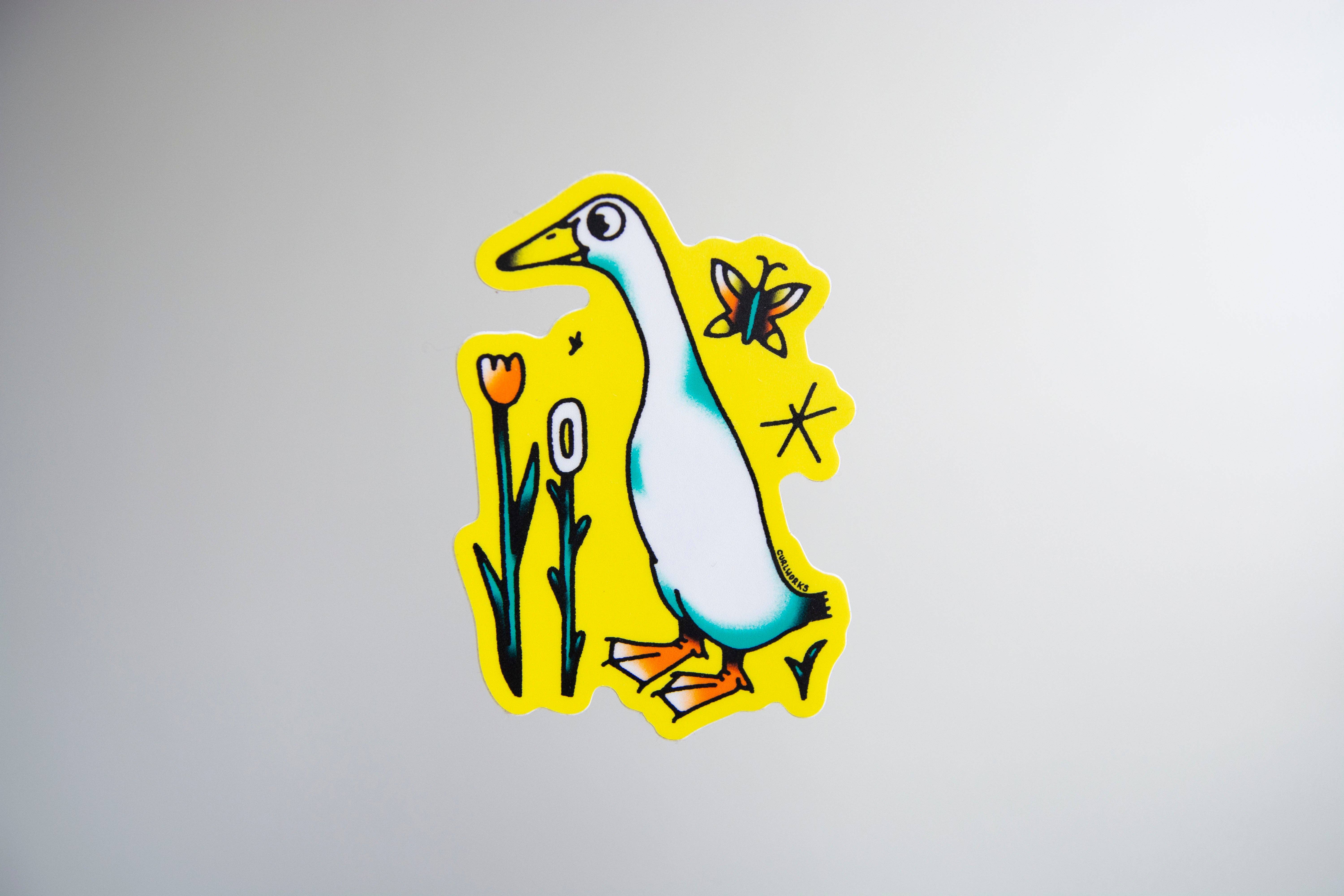 Curlworks - Wholesale Sticker - Runner Duck Sticker0