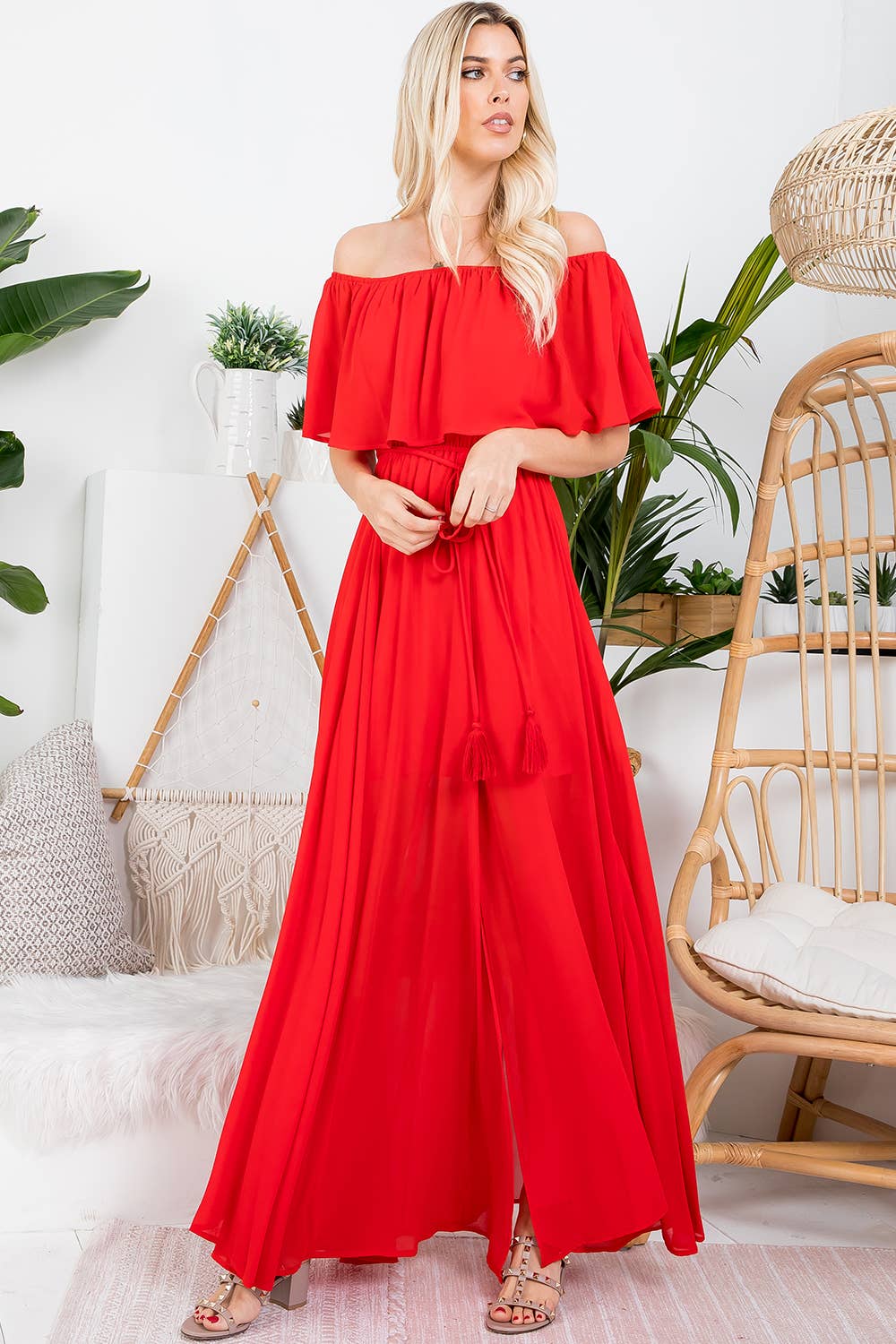 Sweet Lovely by Jen - Wholesale Dress - Women's - OFF-SHOULDER MAXI DRESS31