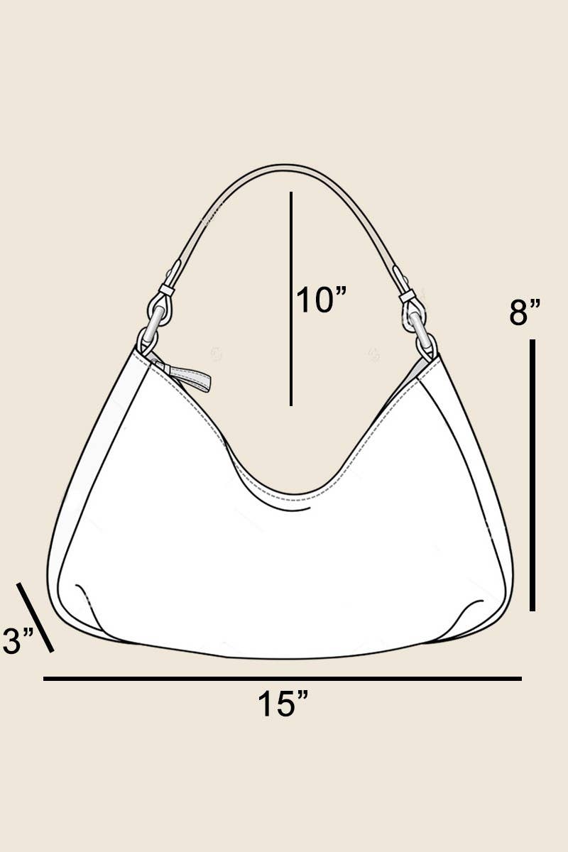 Anarchy Street – wholesale Axelväska - Dam – Handväska i mocka med metallnitar3