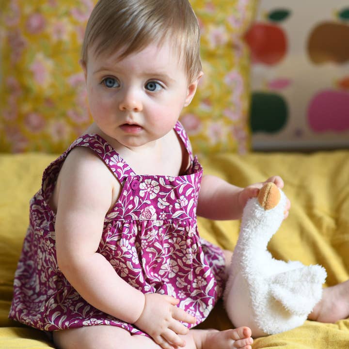 Patty Violet floral print overalls for wholesale by Bonheur du Jour