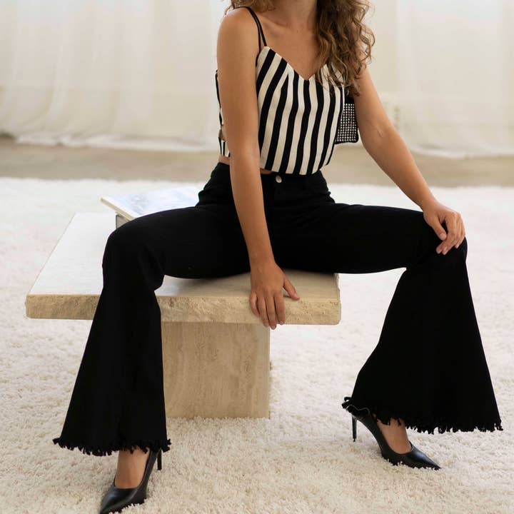 Black High Rise Flare Jeans and other Purchase Wholesale pink flare jeans. Free Returns & Net 60 Terms on Faire trending on Faire.