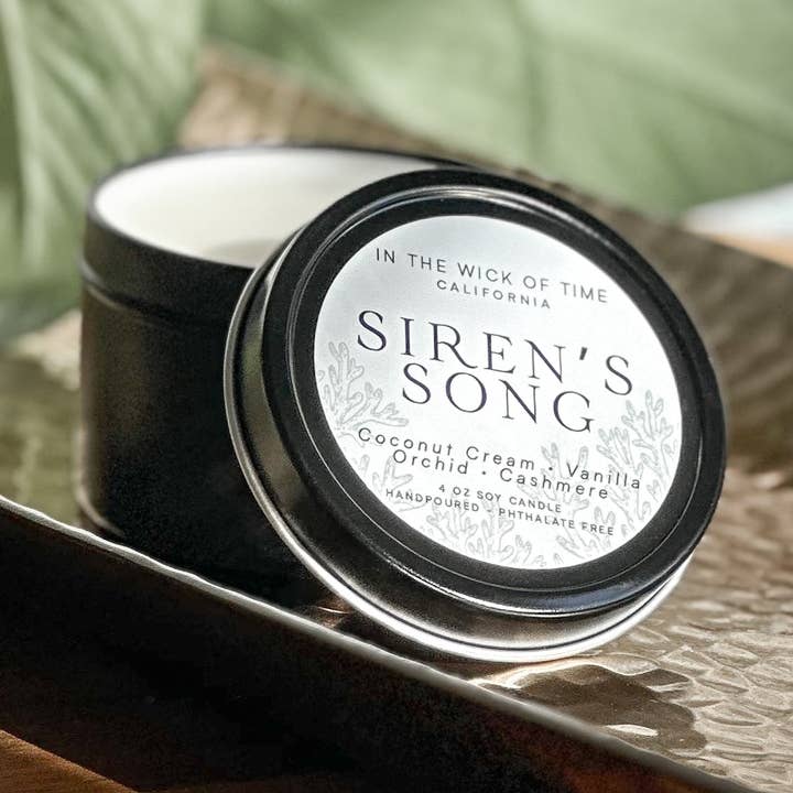 In the Wick of Time - Wholesale Travel Candles - Siren's Song 4 oz Candle0