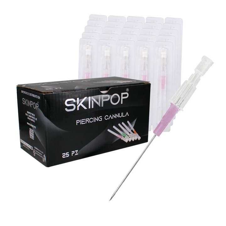 SKINPOP - Wholesale Nipple Ring - Skinpop Sterile Piercing Needles (Box of 25)2