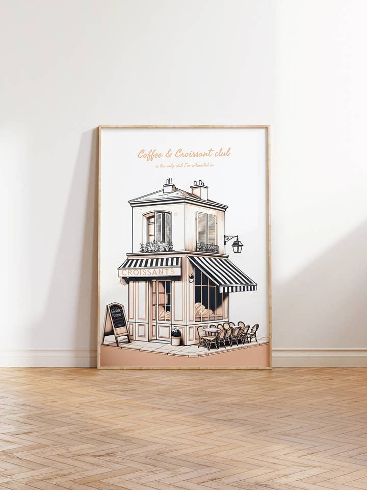 Art Print – Coffee Shop | Minimalist Wall Art for wholesale by Nono Problemo