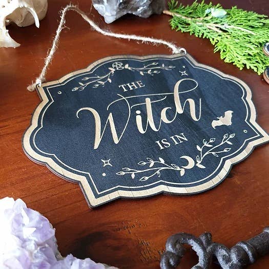 Yiska Designs - Wholesale Sign - The Witch Is In Sign Wood Sign3