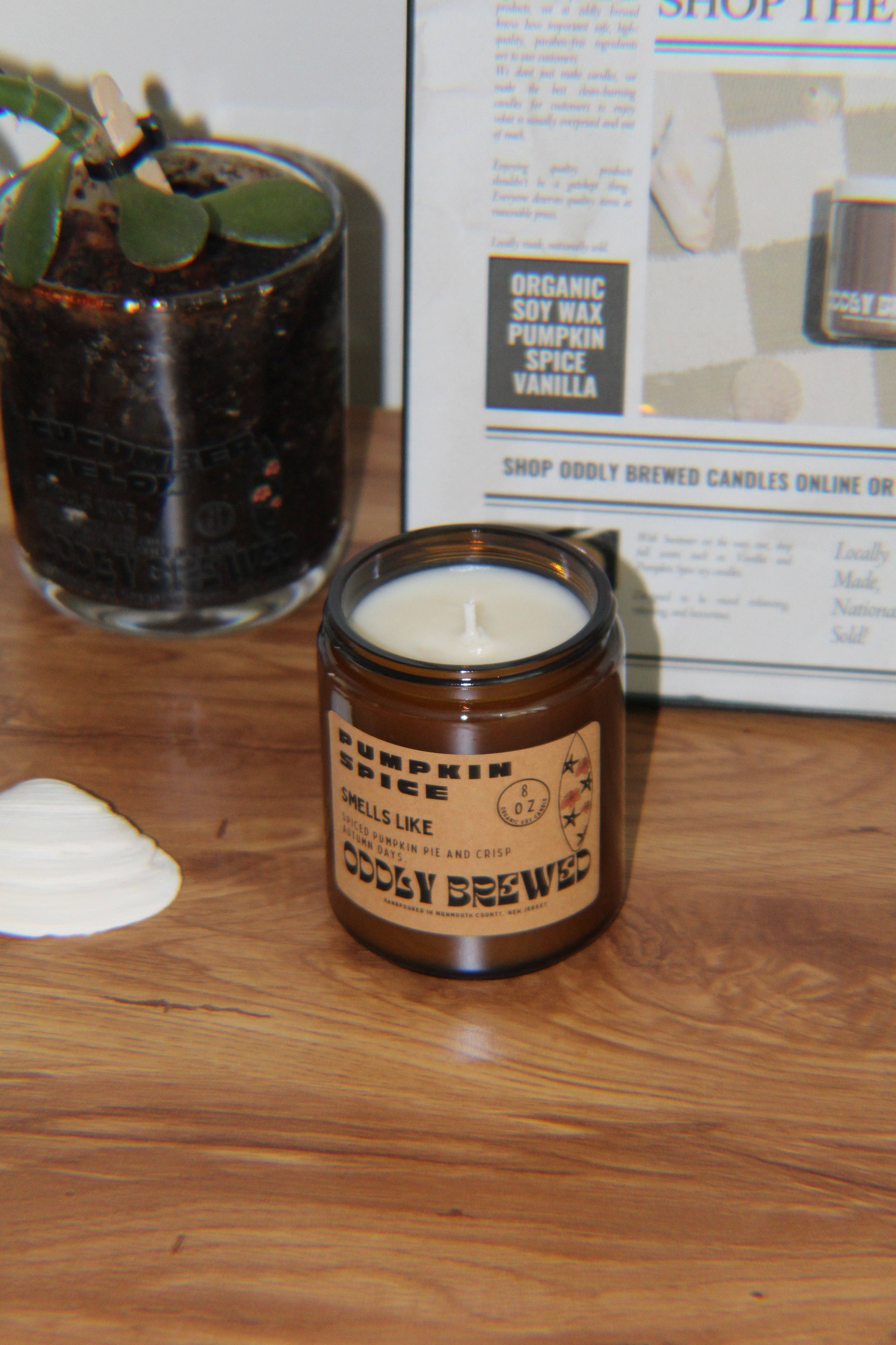 Oddly Brewed - Wholesale Jar/Filled Candle - Pumpkin Spice Soy Candle2