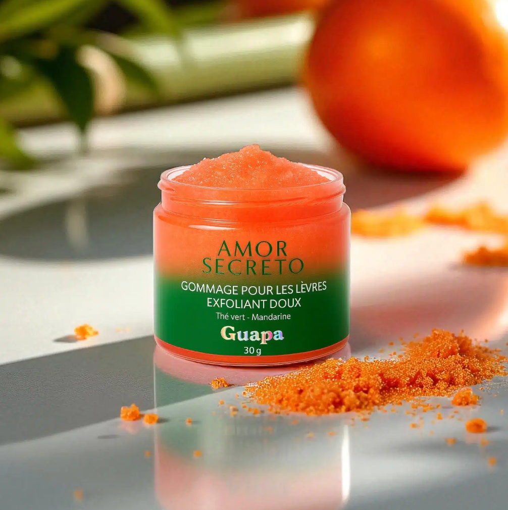S2Z-COSMETICS P/O GUAPA - Wholesale Lip Scrub/Polish - Gentle exfoliating lip scrub – Green tea/mandarin1