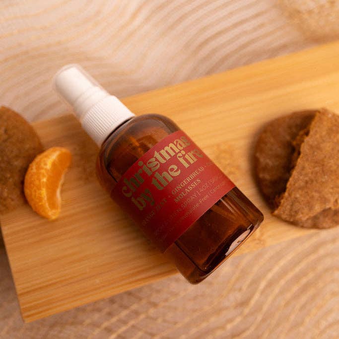 Prairie Creek Candles - Wholesale Room & linen spray - CHRISTMAS BY THE FIRE | Holiday Room & Linen Spray1