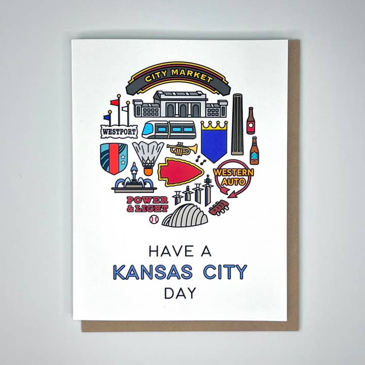 Have a Kansas City Day Greeting Card for wholesale by Knight Owl Design