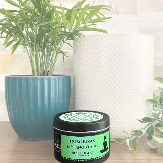 Lit From Above - Wholesale Jar/Filled Candle - Fresh Roses & Ylang Ylang • 6 oz4