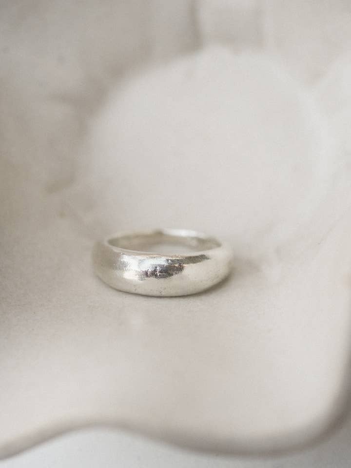 baltic ring | organic chunky ring | silver for wholesale by Emily Hartwell