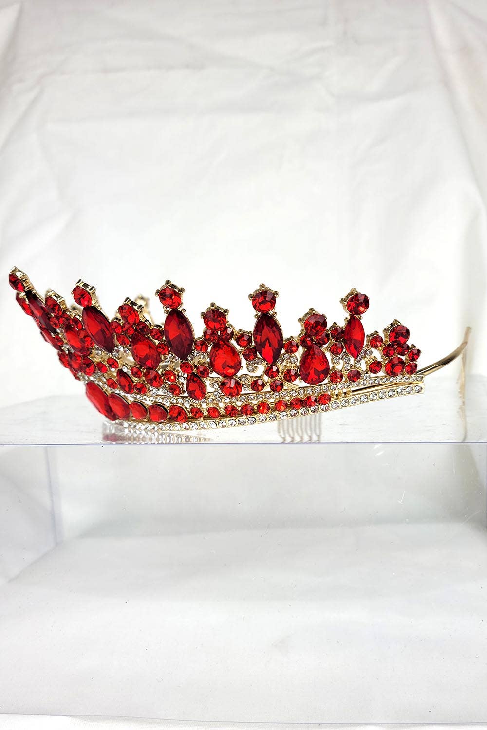 Chicas - Wholesale Tiara - Women's - One Size Fits All Tiara With Jewels HT93234