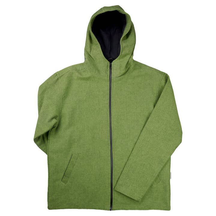 capuchonjas groen grof geweven katoen hoodie ethno voor wholesale door Tribal Trade GmbH