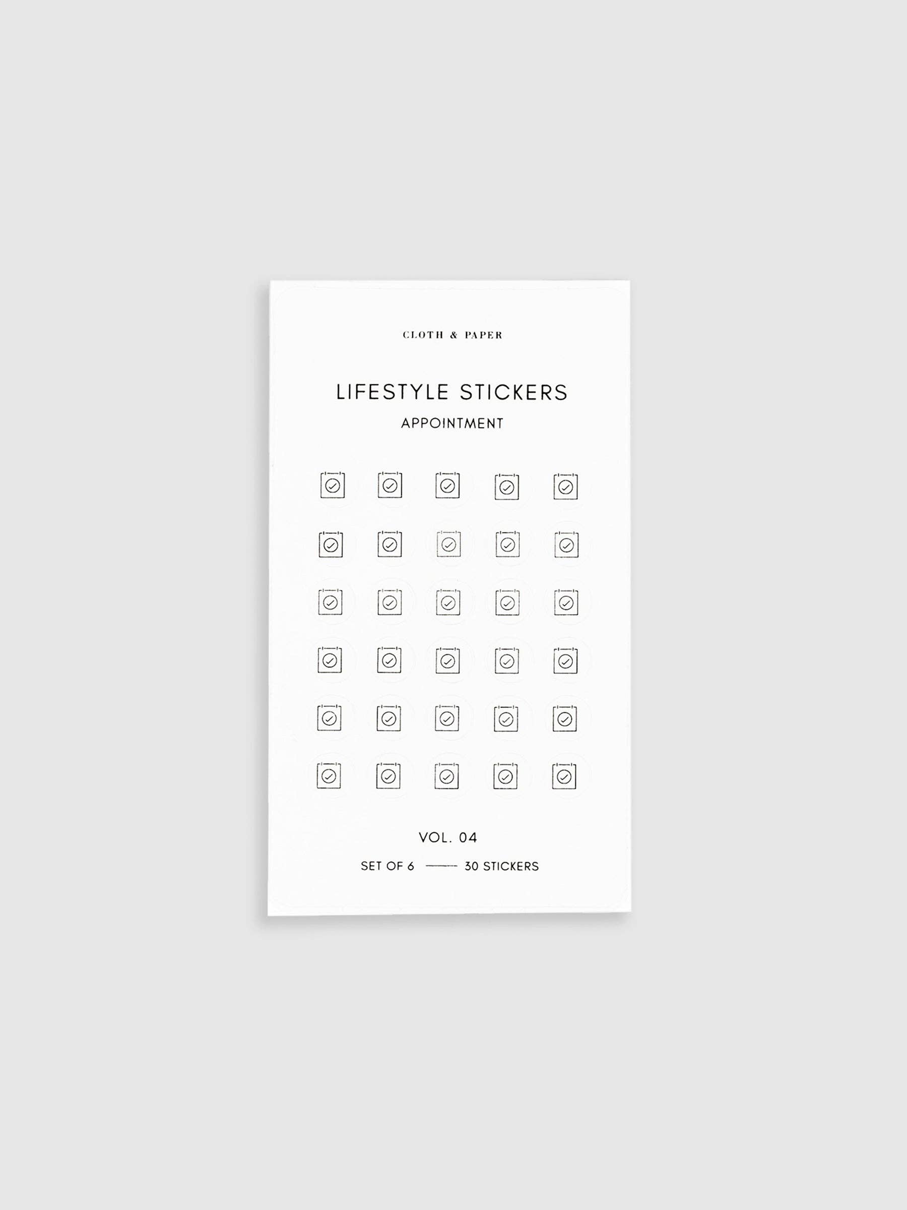 Transparent Mini Icon Stickers | Lifestyle for wholesale on Faire5