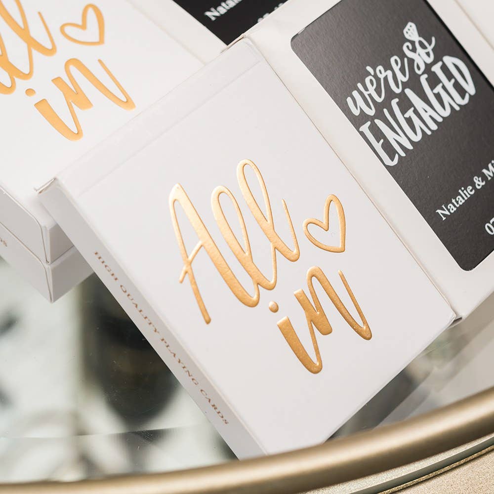 Weddingstar Inc. – Großhandel Spielkarten – Spielkarten mit Goldfolie „All In“1