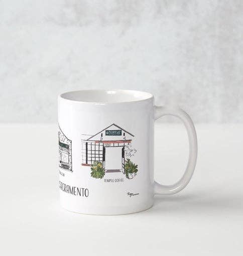PriyaOriginalsArt - Wholesale Coffee Mug - Coffee Shops of Sacramento - Mug1