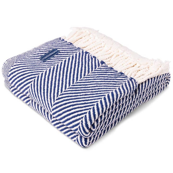 Faribault - Wholesale Throw Blanket - Monhegan Cotton Throw With Fringe
