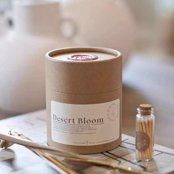 Haus II Home, LLC - Wholesale Jar/Filled Candle - Reusable Terrazzo Candle - Desert Bloom2