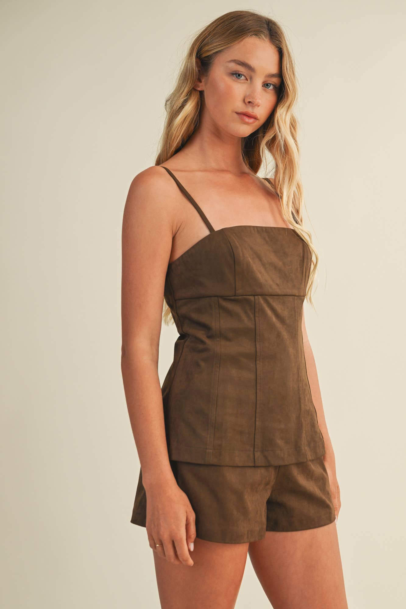 DK OAK STRAIGHT NECK CAMI TOP for wholesale on Faire2