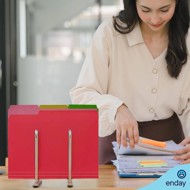 enday – Großhandel Hefter – Aktenordner Farbe Briefgröße 1/3 Schnitt (100er Pack)6