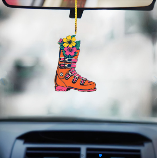 Sofs Designs - Wholesale Ornament - Wood Ornament or coasters. Check different Ski options3