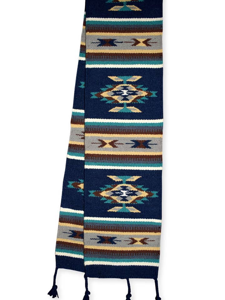 10" x 80" Maya Modern Wool Runner, Design M for wholesale by El Paso Saddleblanket