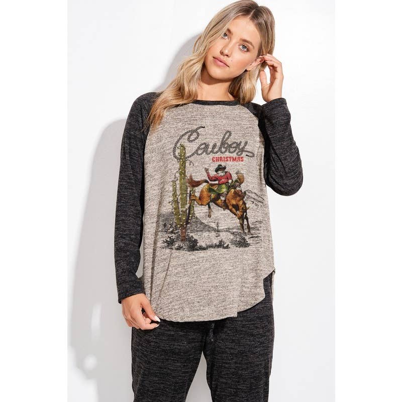 Phil Love - Wholesale Lounge Set - Women's - Cowboy Christmas  lounge wear set6