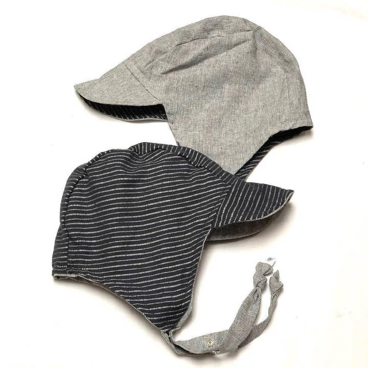 Pilot Bonnet in Marina for wholesale by Urban Baby Bonnets