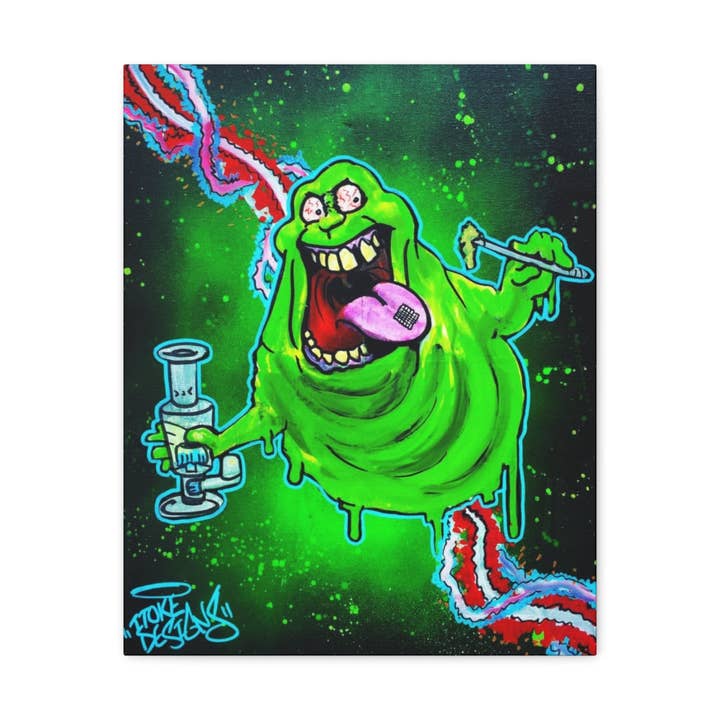 Amped Artwork – Engroshandel Kunsttryk – Ghost busters slankere lærredstryk