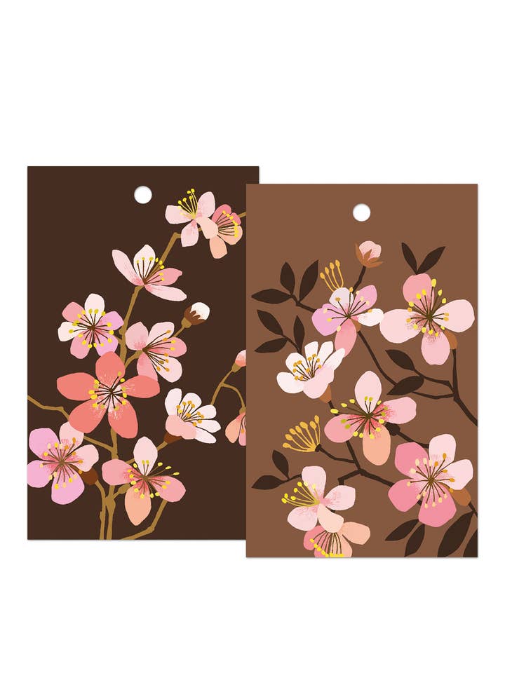 Cherry Blossom Gift Tags Pack for wholesale by Brie Harrison Ltd