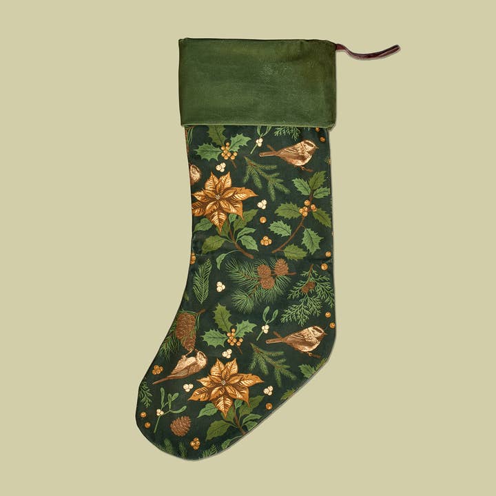 Holiday Stocking: Yuletide Chickadee for wholesale by Mustard Beetle