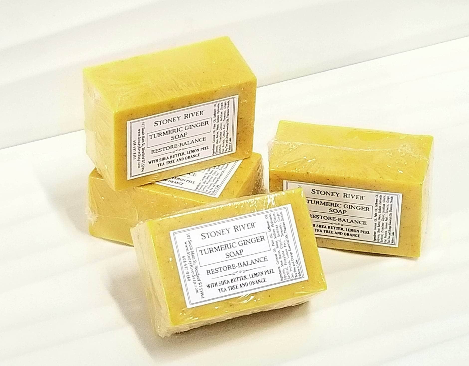 Stoney River Soaps - Vente Pains de savon - Savon au curcuma et au gingembre4