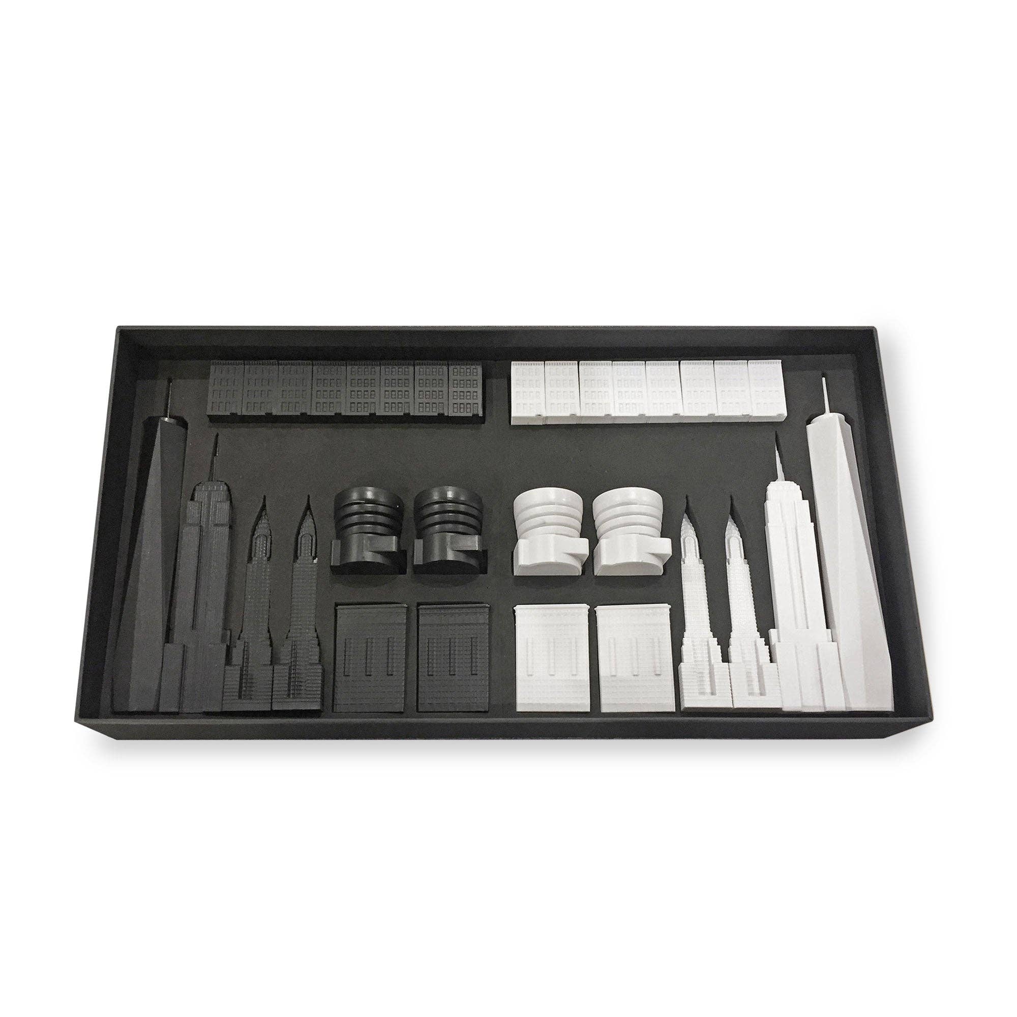 Skyline Chess - Vendita all'ingrosso Giochi da tavolo - Set di scacchi Skyline New York City Edition con skyline iconico9