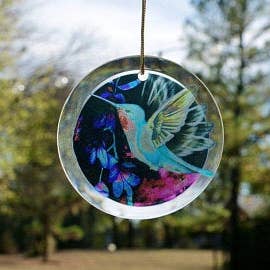 Hummingbird Sun Catcher voor wholesale door Art For The Young At Heart