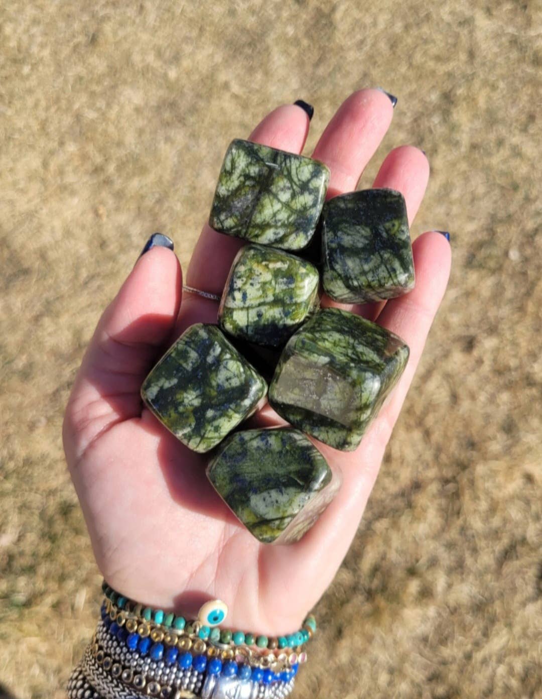 ZARDENIA - Wholesale Spiritual Stone/Crystal - Jungle Serpentine Tumbled Stones2