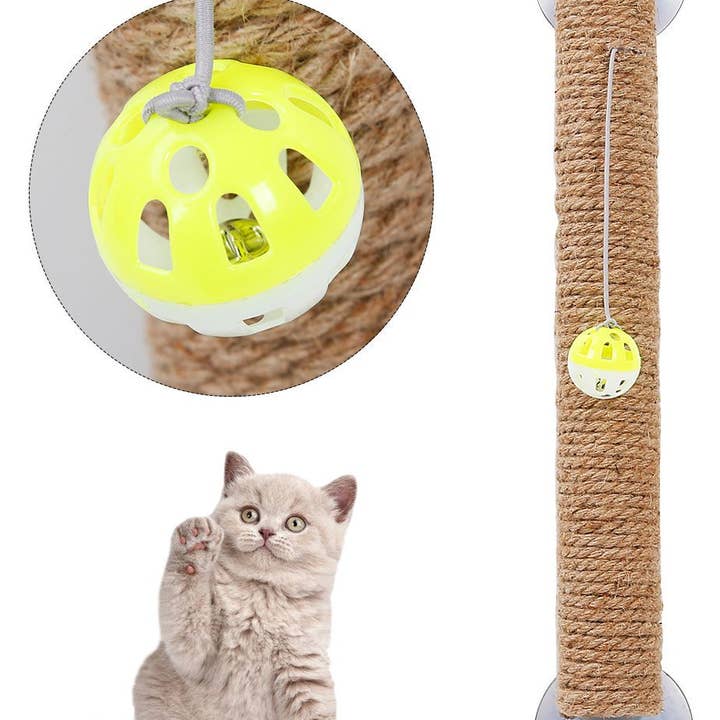 Pet Life Stick N Claw Sisal Rope & Toy Shaped Cat Scratcher for wholesale by Pet Life