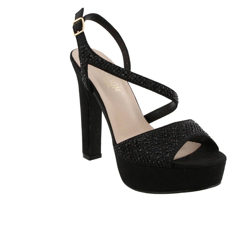 De Blossom Collection – wholesale Högklackade skor - Dam – Plattform Rhinestone Festklackar2