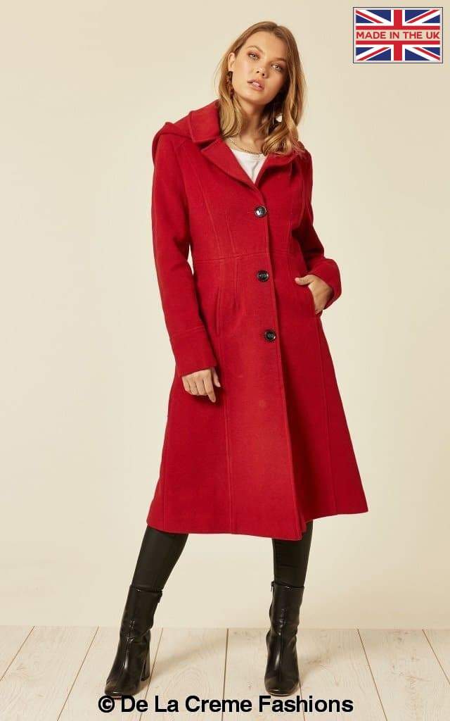 De La Creme Fashions – wholesale Coat – Women’s – Beatrice Wool And Cashmere Hooded Mid Length Coat5